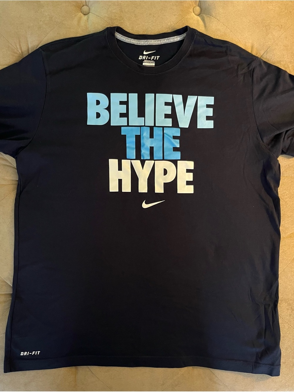 Nike Blue Short-Sleeve Dri-FIT 'Believe The Hype' Graphic Tee